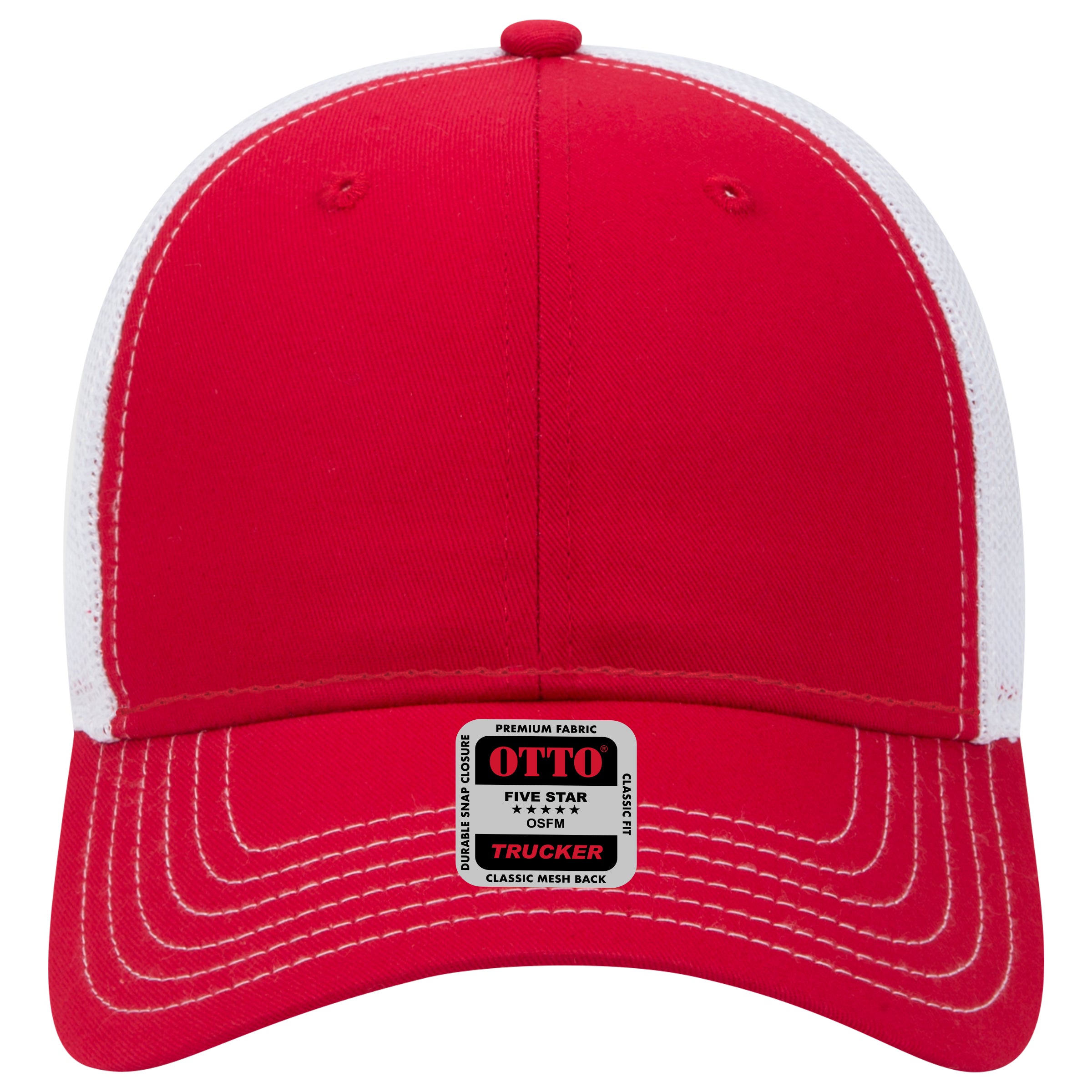 OTTO CAP 6 Panel Low Profile Mesh Back Trucker Hat OTTO 83-1239 Otto Cap