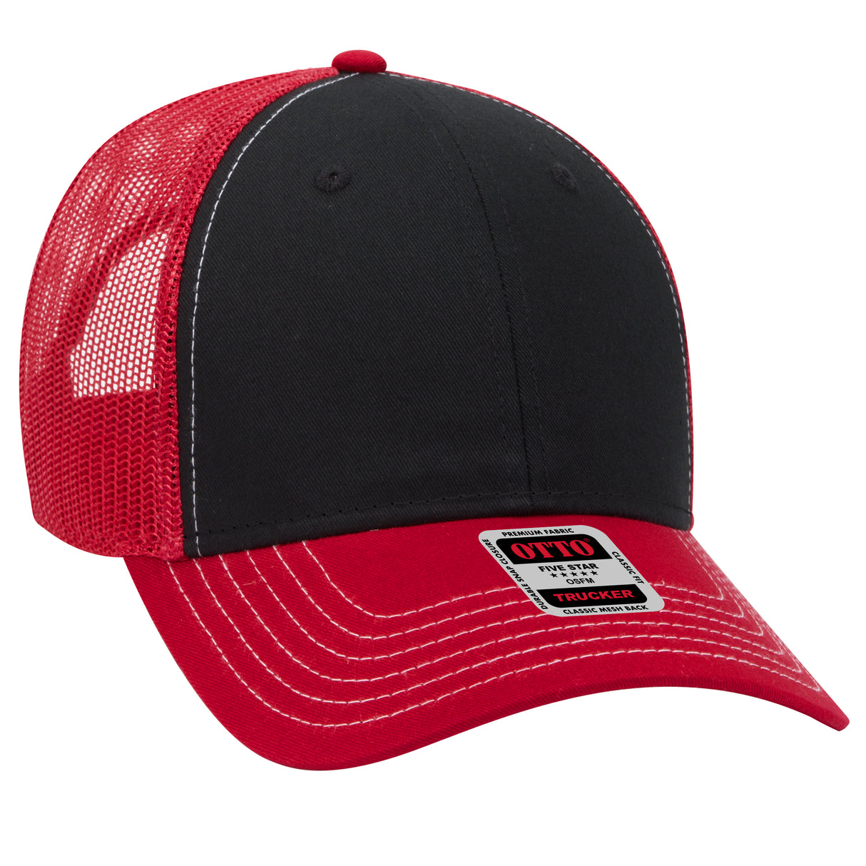 OTTO CAP® 6 Panel Low Profile Mesh Back Trucker Hat OTTO 83-1239