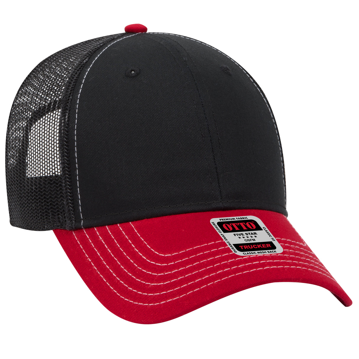 OTTO CAP® 6 Panel Low Profile Mesh Back Trucker Hat OTTO 83-1239