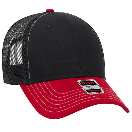 OTTO CAP® 6 Panel Low Profile Mesh Back Trucker Hat OTTO 83-1239