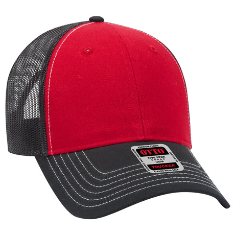OTTO CAP® 6 Panel Low Profile Mesh Back Trucker Hat OTTO 83-1239