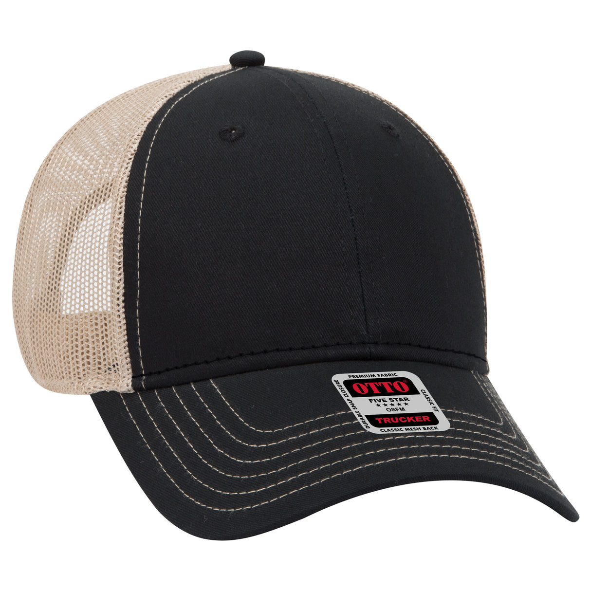 OTTO CAP® 6 Panel Low Profile Mesh Back Trucker Hat OTTO 83-1239