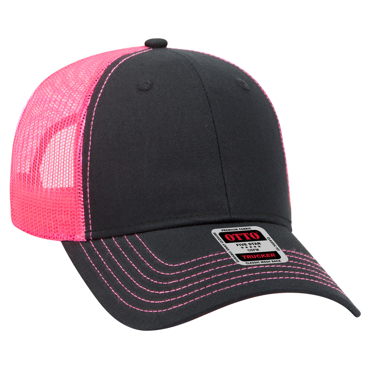 OTTO CAP® 6 Panel Low Profile Mesh Back Trucker Hat OTTO 83-1239