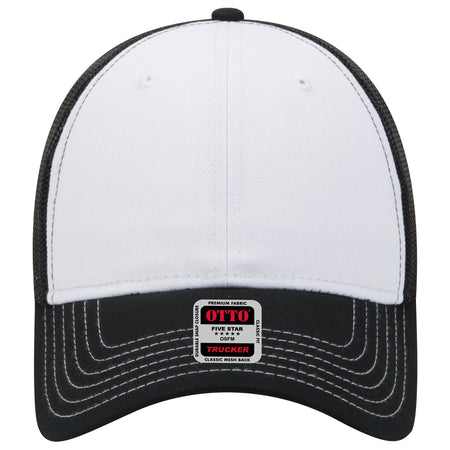 OTTO CAP 6 Panel Low Profile Mesh Back Trucker Hat OTTO 83-1239 Otto Cap