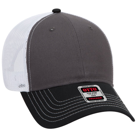 OTTO CAP® 6 Panel Low Profile Mesh Back Trucker Hat OTTO 83-1239