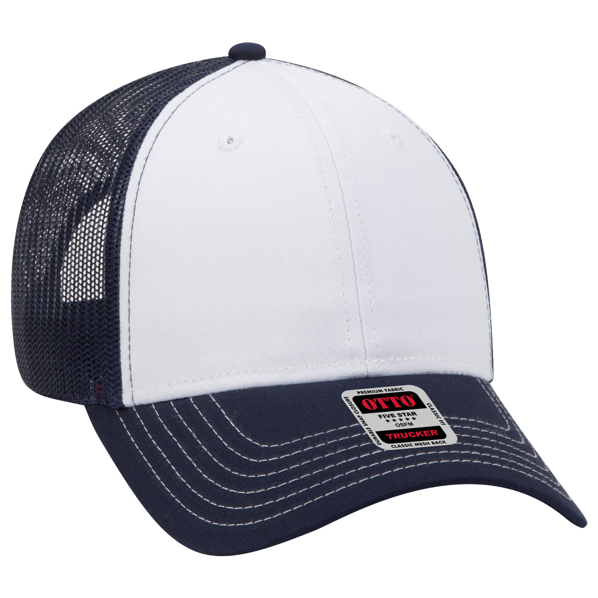 OTTO CAP® 6 Panel Low Profile Mesh Back Trucker Hat OTTO 83-1239