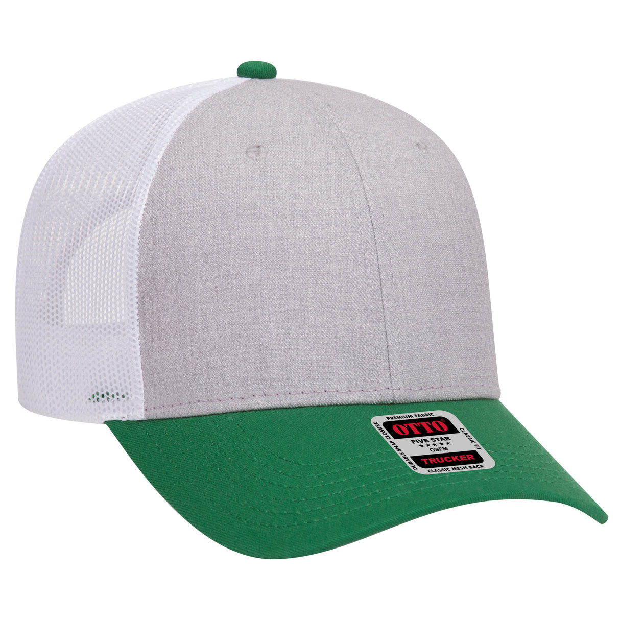 OTTO CAP 6 Panel Low Profile Mesh Back Trucker Hat OTTO 83-1239