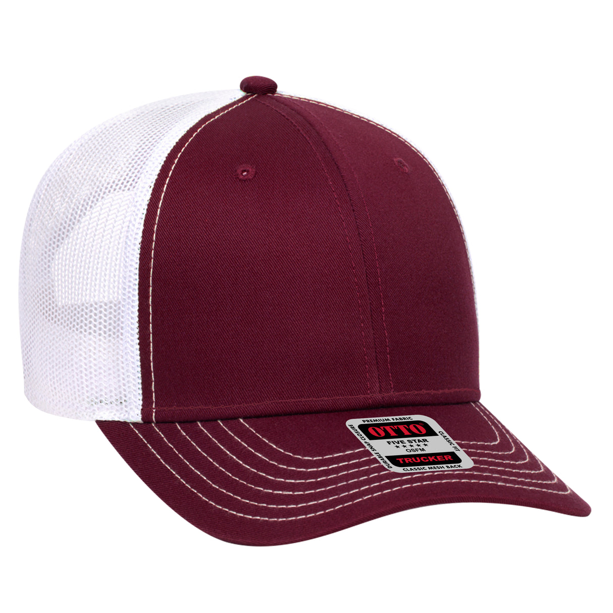 OTTO CAP® 6 Panel Low Profile Mesh Back Trucker Hat OTTO 83-1239