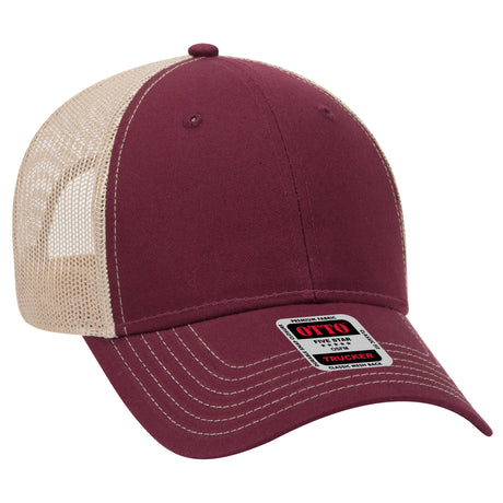 OTTO CAP® 6 Panel Low Profile Mesh Back Trucker Hat OTTO 83-1239