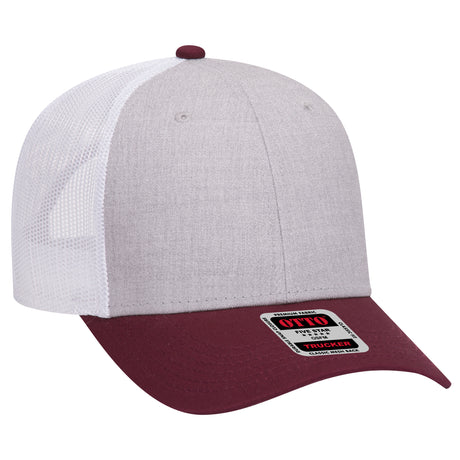 OTTO CAP 6 Panel Low Profile Mesh Back Trucker Hat OTTO 83-1239