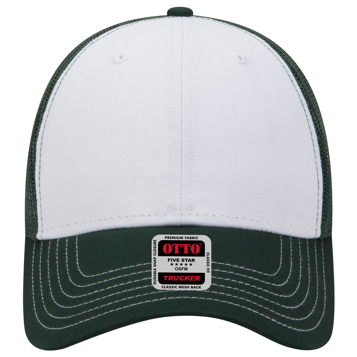 OTTO CAP 6 Panel Low Profile Mesh Back Trucker Hat OTTO 83-1239 Otto Cap