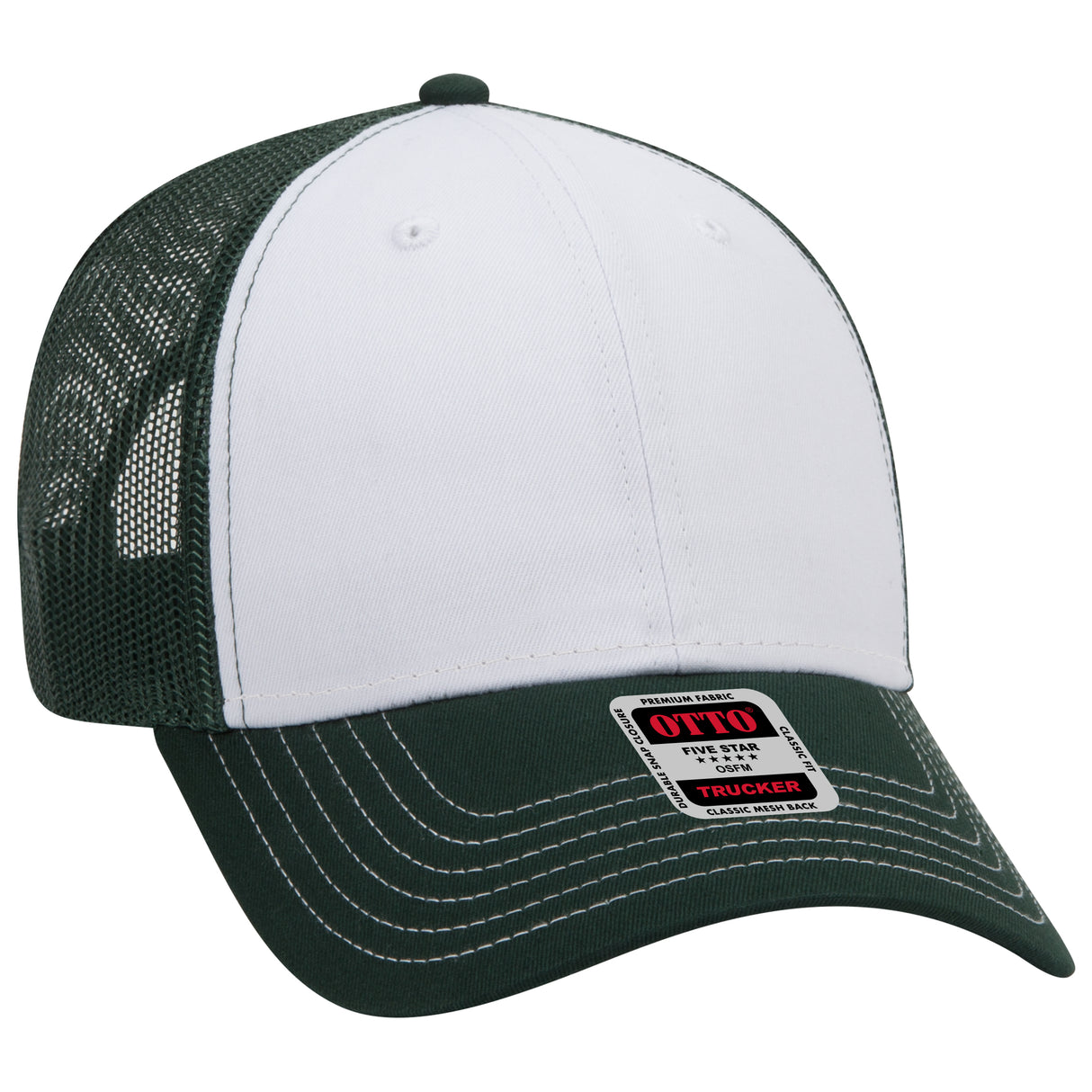 OTTO CAP® 6 Panel Low Profile Mesh Back Trucker Hat OTTO 83-1239