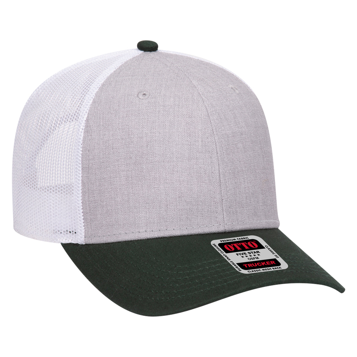 OTTO CAP 6 Panel Low Profile Mesh Back Trucker Hat OTTO 83-1239