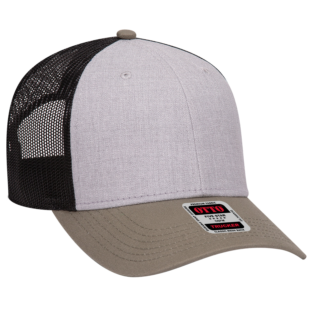 OTTO CAP 6 Panel Low Profile Mesh Back Trucker Hat OTTO 83-1239