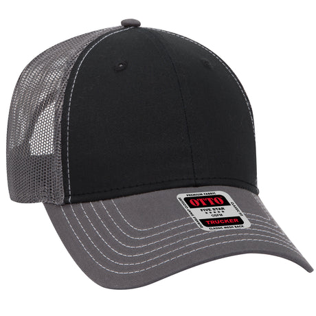 OTTO CAP® 6 Panel Low Profile Mesh Back Trucker Hat OTTO 83-1239