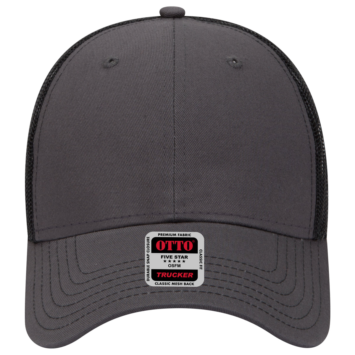 OTTO CAP 6 Panel Low Profile Mesh Back Trucker Hat OTTO 83-1239 Otto Cap