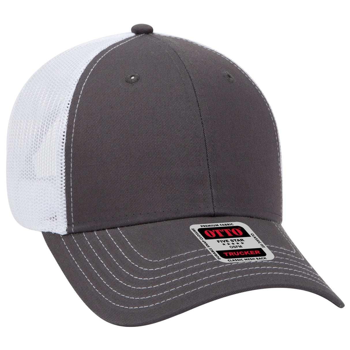 OTTO CAP® 6 Panel Low Profile Mesh Back Trucker Hat OTTO 83-1239