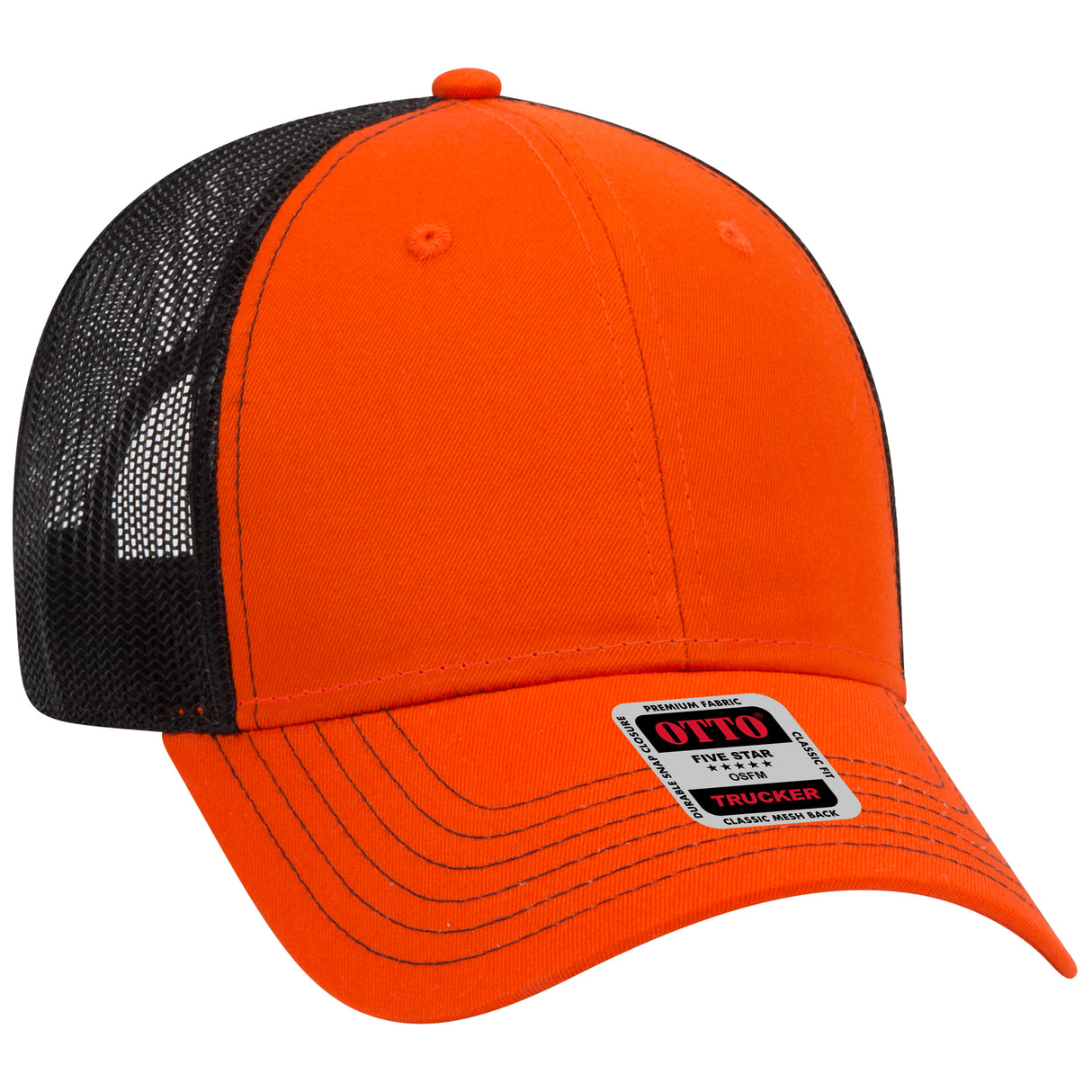 OTTO CAP® 6 Panel Low Profile Mesh Back Trucker Hat OTTO 83-1239