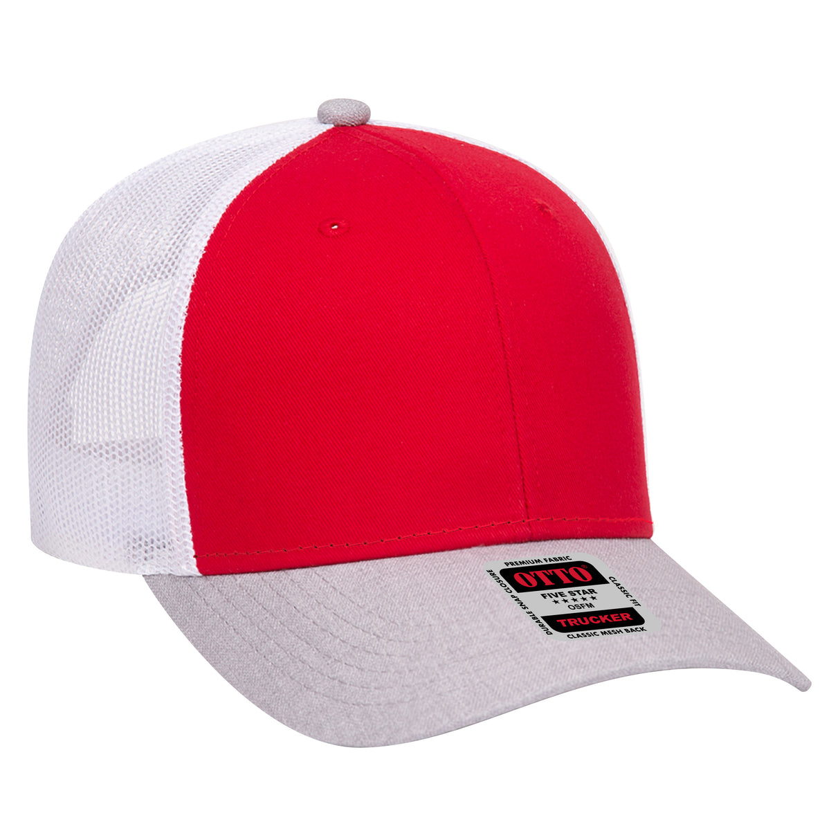OTTO CAP 6 Panel Low Profile Mesh Back Trucker Hat OTTO 83-1239