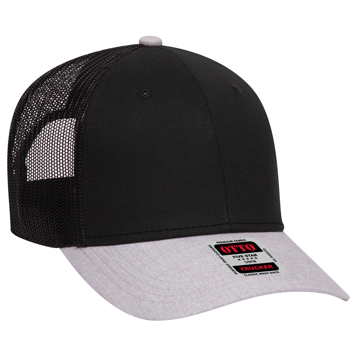 OTTO CAP 6 Panel Low Profile Mesh Back Trucker Hat OTTO 83-1239