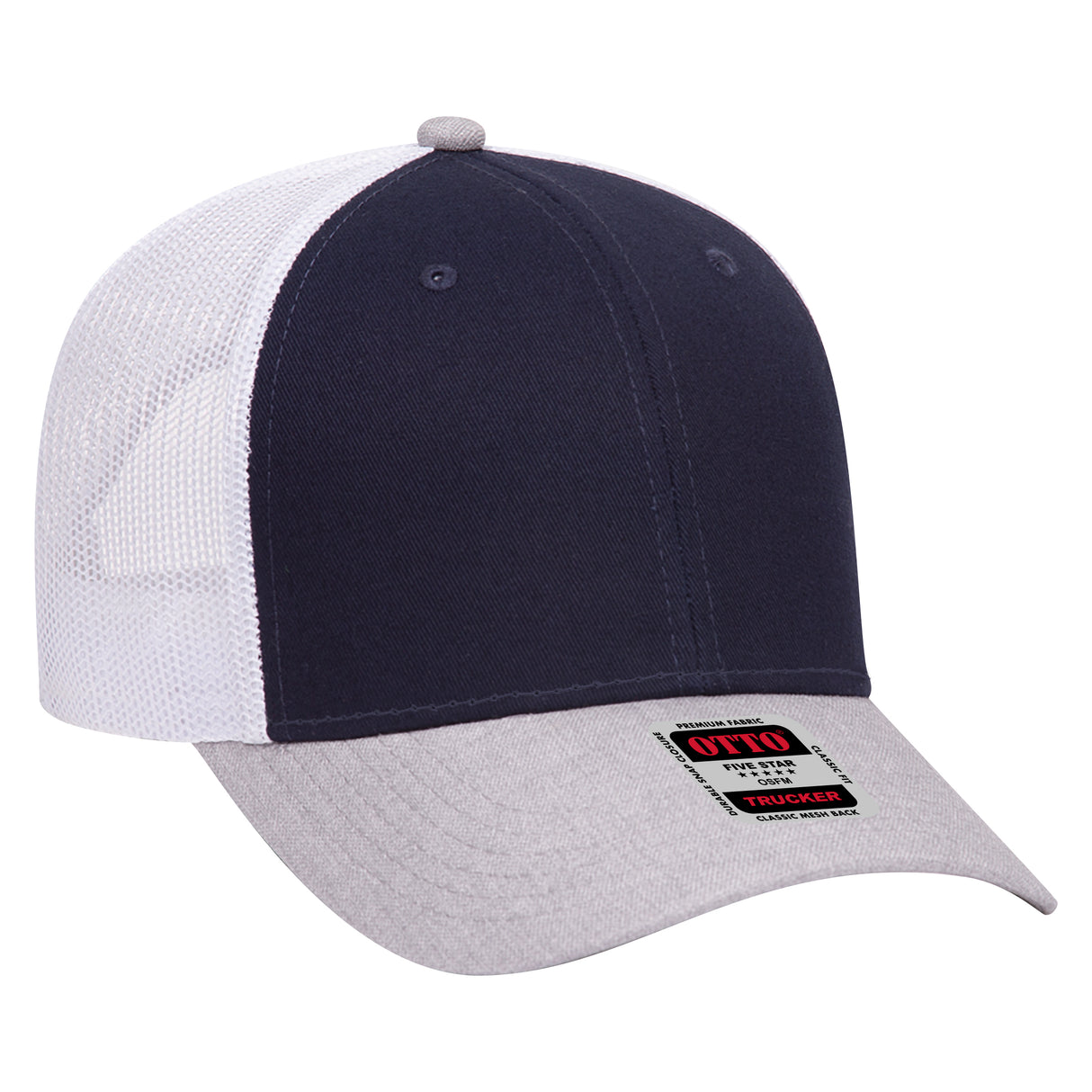 OTTO CAP 6 Panel Low Profile Mesh Back Trucker Hat OTTO 83-1239