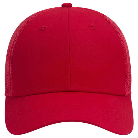 OTTO CAP 6 Panel Low Profile Mesh Back Trucker Hat OTTO 83-1273 Otto Cap 002 - Red OSFM - Adult