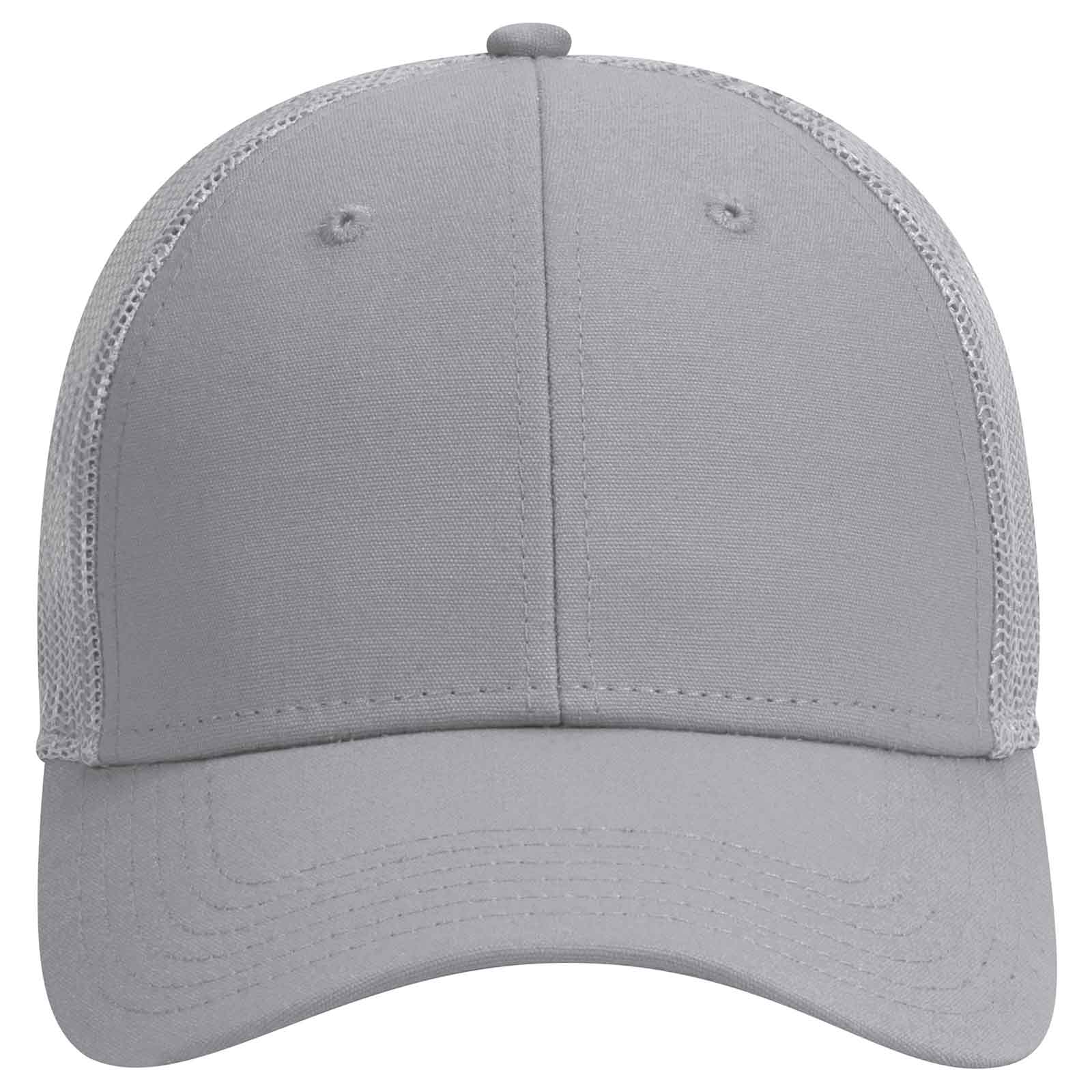 OTTO CAP 6 Panel Low Profile Mesh Back Trucker Hat OTTO 83-1273 Otto Cap 014 - Gray OSFM - Adult