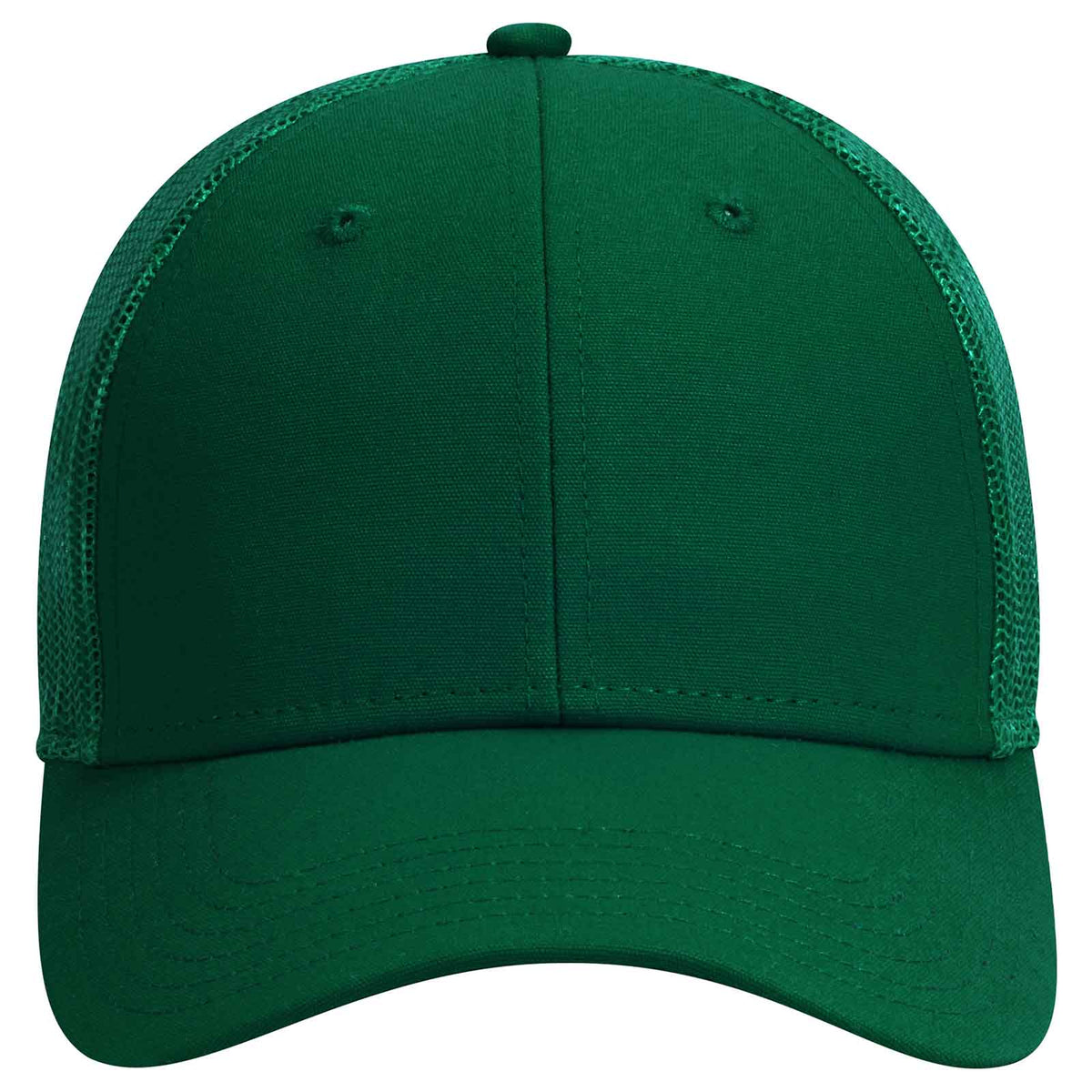 OTTO CAP 6 Panel Low Profile Mesh Back Trucker Hat OTTO 83-1273 Otto Cap 017 - Dk. Green OSFM - Adult