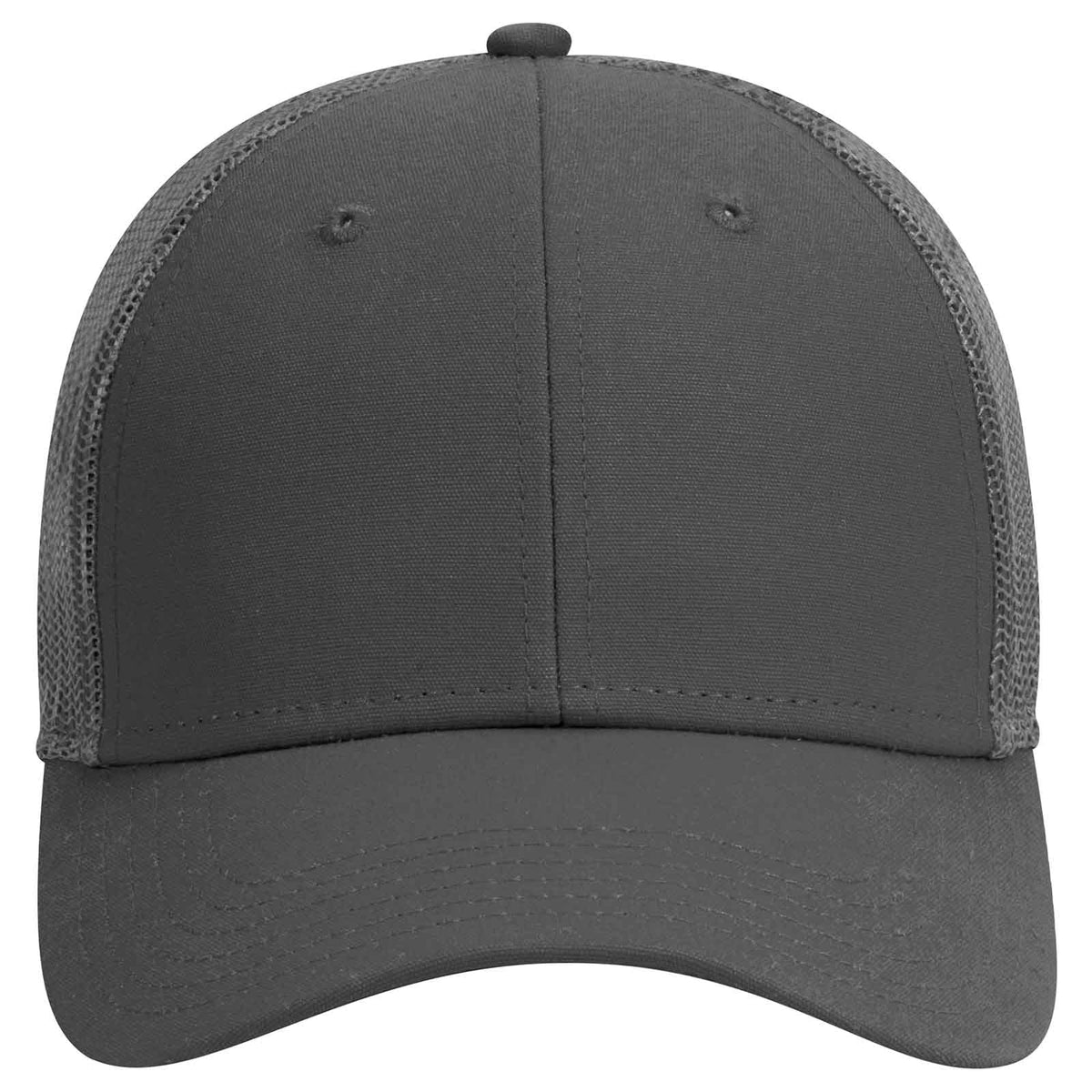 OTTO CAP 6 Panel Low Profile Mesh Back Trucker Hat OTTO 83-1273 Otto Cap 025 - Char. Gray OSFM - Adult