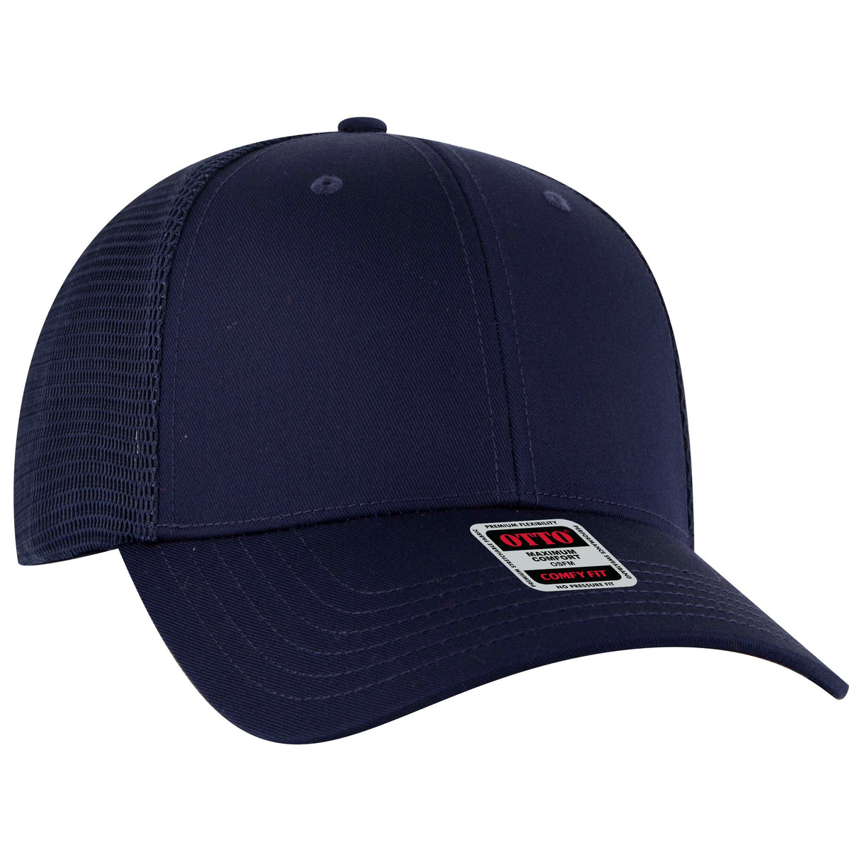 OTTO CAP® OTTO COMFY FIT® 6 Panel Low Profile Mesh Back Trucker Hat OTTO 83-2