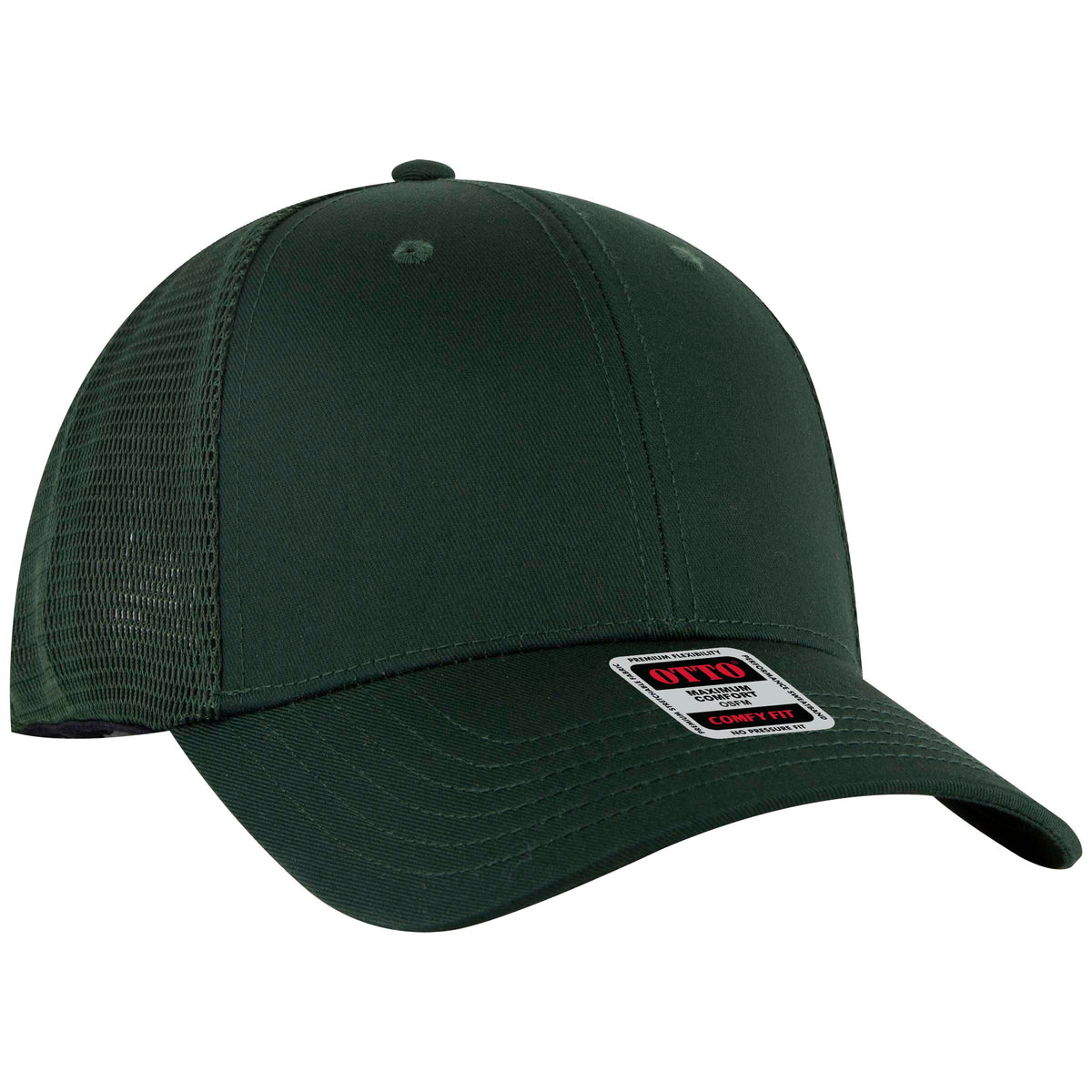 OTTO CAP® OTTO COMFY FIT® 6 Panel Low Profile Mesh Back Trucker Hat OTTO 83-2