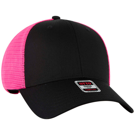 OTTO CAP® OTTO COMFY FIT® 6 Panel Low Profile Mesh Back Trucker Hat OTTO 83-2