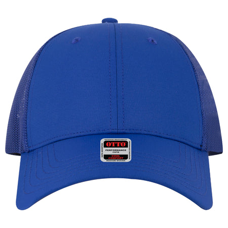 OTTO CAP 6 Panel Low Profile Mesh Back Trucker Hat OTTO 83-3 Otto Cap 001 - Royal OSFM - Adult