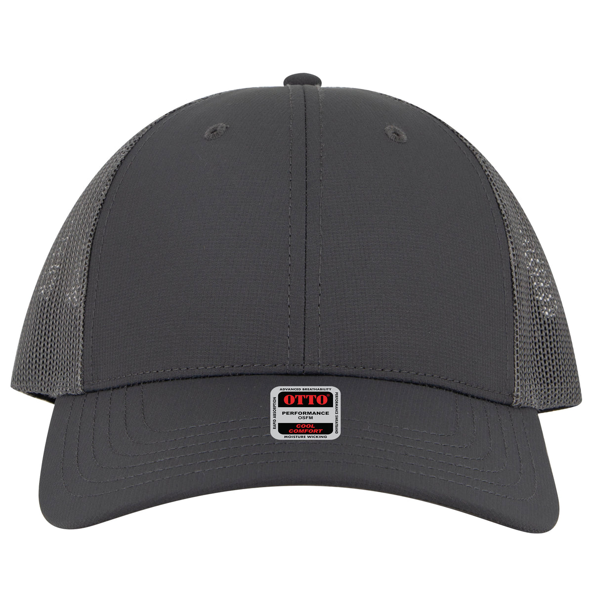 OTTO CAP 6 Panel Low Profile Mesh Back Trucker Hat OTTO 83-3 Otto Cap