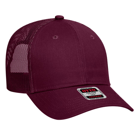 OTTO CAP 6 Panel Low Profile Mesh Back Trucker Hat OTTO 83-473