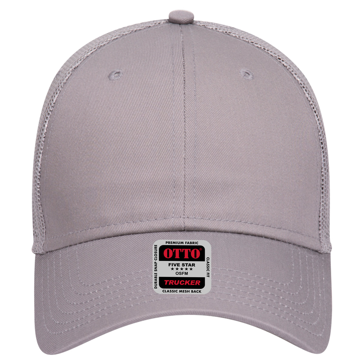 OTTO CAP 6 Panel Low Profile Mesh Back Trucker Hat OTTO 83-473 Otto Cap