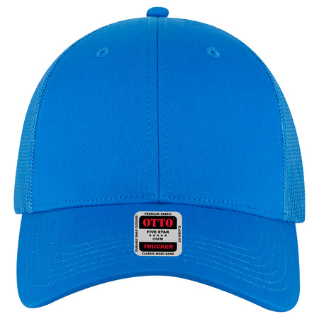 OTTO CAP 6 Panel Low Profile Mesh Back Trucker Hat OTTO 83-473 Otto Cap 104 - Lake Blue OSFM - Adult