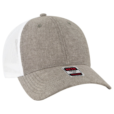 OTTO CAP® 6 Panel Low Profile Mesh Back Trucker Hat OTTO 83-473