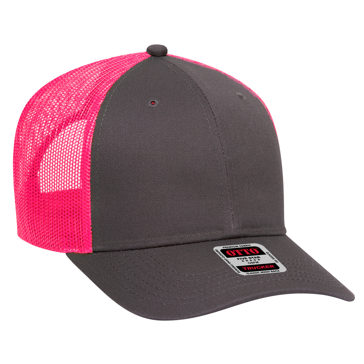 OTTO CAP® 6 Panel Low Profile Mesh Back Trucker Hat OTTO 83-473