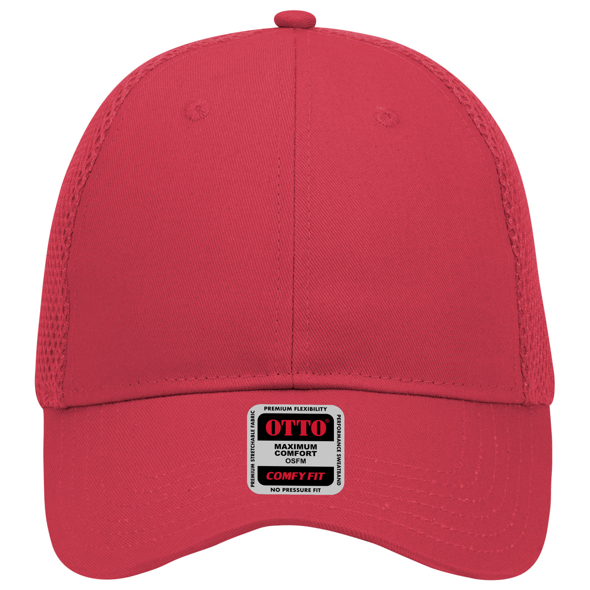 OTTO CAP "OTTO COMFY FIT" 6 Panel Low Profile Baseball Cap OTTO 83-605 Otto Cap 002 - Red OSFM - Adult