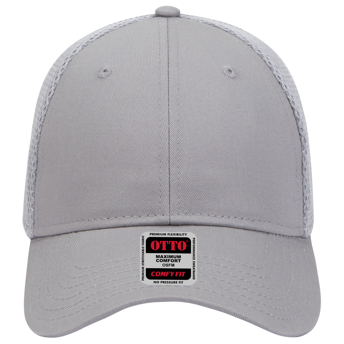 OTTO CAP "OTTO COMFY FIT" 6 Panel Low Profile Baseball Cap OTTO 83-605 Otto Cap 014 - Gray OSFM - Adult