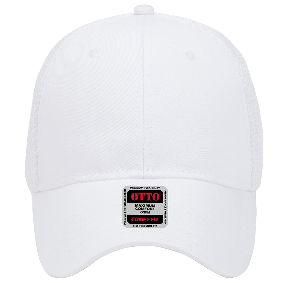 OTTO CAP "OTTO COMFY FIT" 6 Panel Low Profile Baseball Cap OTTO 83-605 Otto Cap 016 - White OSFM - Adult