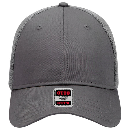 OTTO CAP "OTTO COMFY FIT" 6 Panel Low Profile Baseball Cap OTTO 83-605 Otto Cap 025 - Char. Gray OSFM - Adult