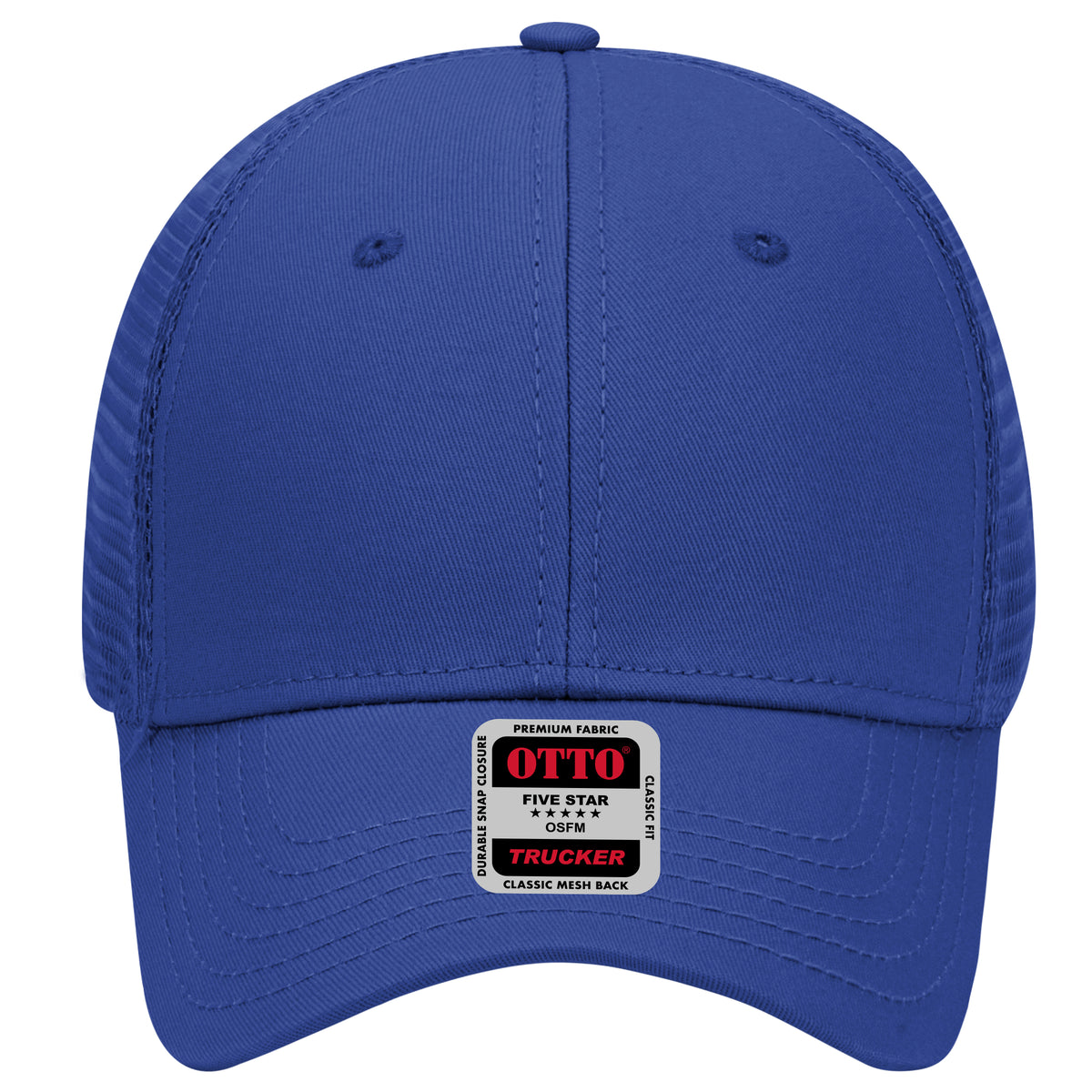 OTTO CAP 6 Panel Low Profile Mesh Back Trucker Hat OTTO 83-942 Otto Cap 001 - Royal OSFM - Adult