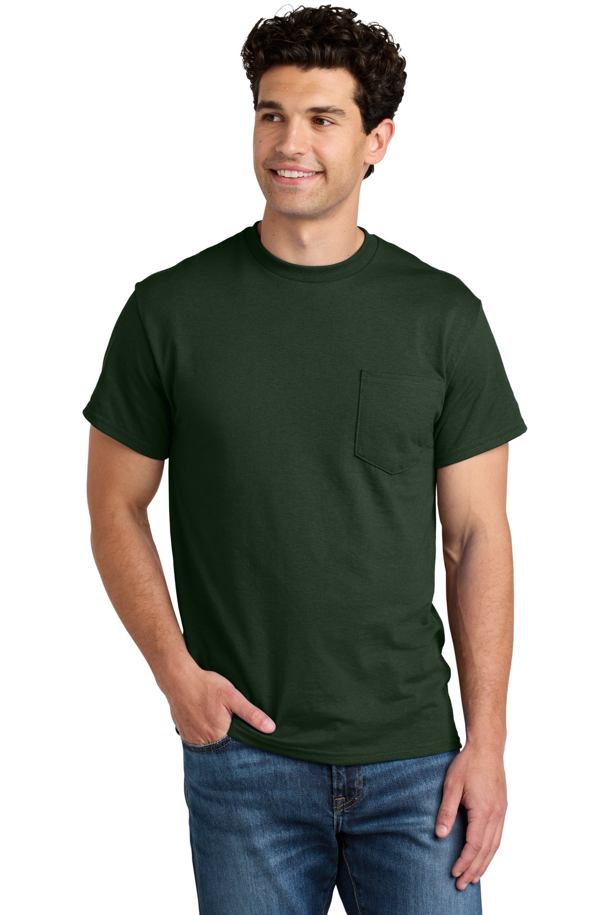 Gildan ®  - DryBlend ®  50 Cotton/50 Poly Pocket T-Shirt. 8300 - Gildan 8300