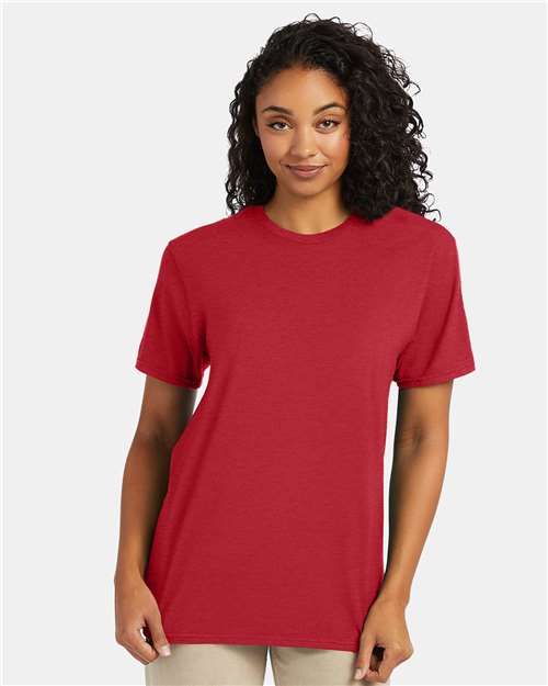 Hanes Perfect-T T-Shirt - Heather Red - Hanes 4980 Hanes