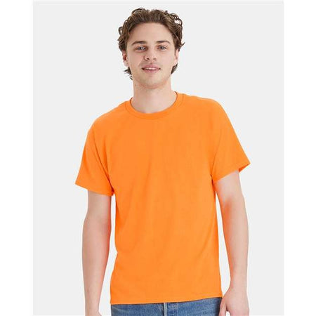 Hanes Ecosmart™ T-Shirt - Safety Orange - Hanes 5170 Hanes Safety Orange S