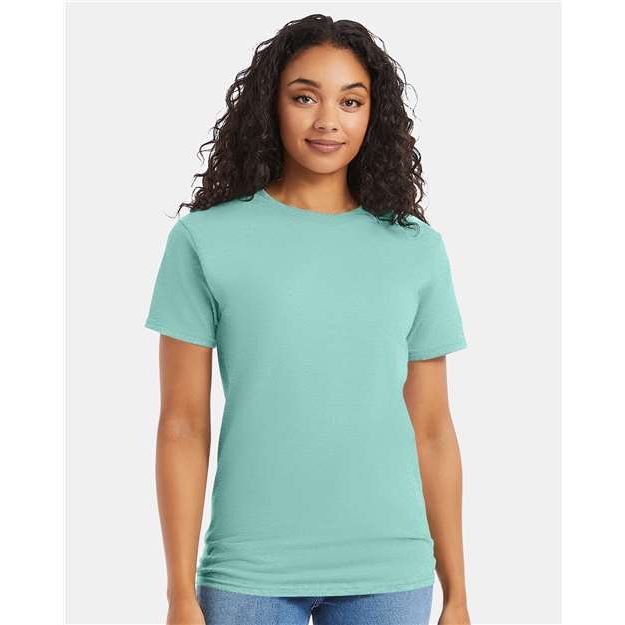 Hanes Essential-T T-Shirt - Clean Mint - Hanes 5280 Hanes Clean Mint S