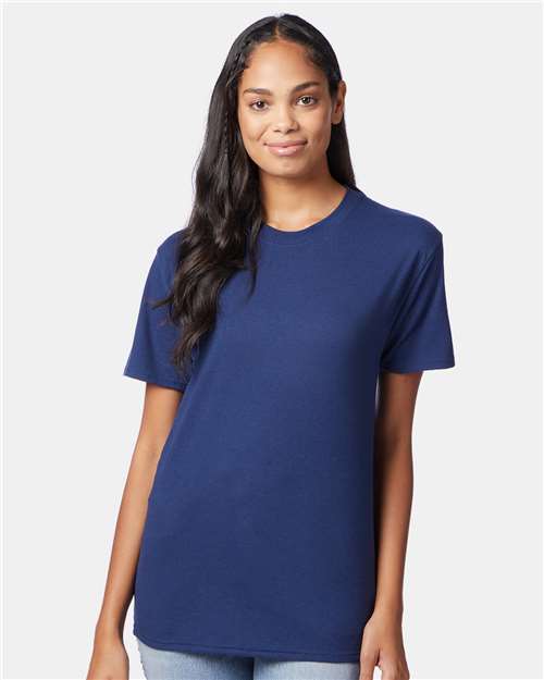 Hanes Perfect-T Triblend T-Shirt - Solid Navy Triblend - Hanes 42TB Hanes