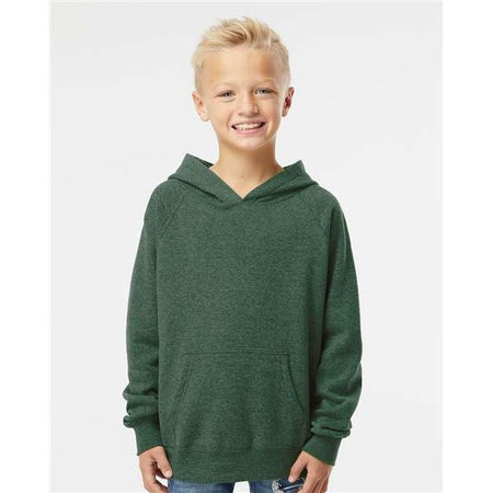 Independent Trading Co. Youth Lightweight Special Blend Raglan Hooded Sweatshirt - Independent Trading Co. PRM15YSB Independent Trading Co. Moss XS